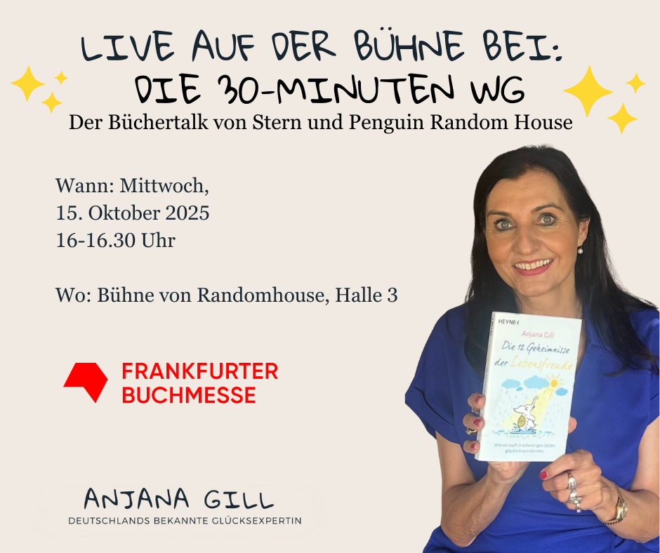 Anjana Gill auf der Bühne der 30 Minuten WG auf der Frankfurter Buchmesse